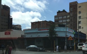 Old shops on the corner of Klein and Kotze Streets