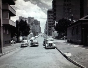 Looking north toward Hillbrow from close to Joubert Park. Street unknown