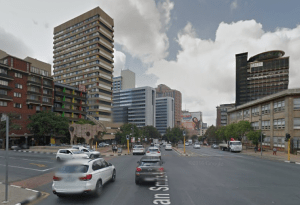 Braamfontein from the top of Jan Smuts