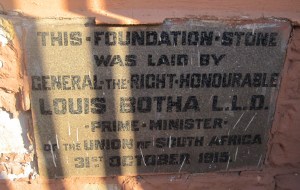 1915 Foundation stone (Mark Straw)