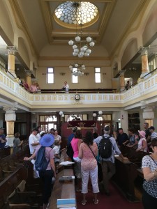 Looking toward the entrance