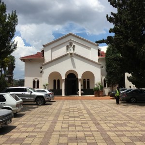 Front of the church
