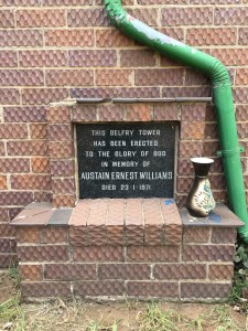 Bell tower foundation stone