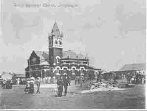 Old postcard of the church