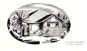 Drawing of the original house from the re-opening 