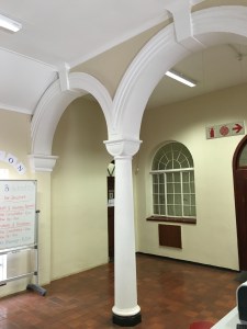 Arches into the main room