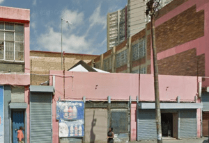 Facade hiding the possible Indian Mission church