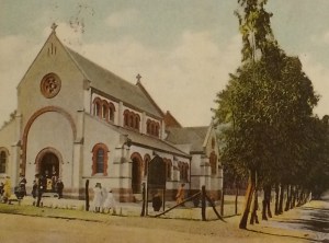 Old postcard of the church