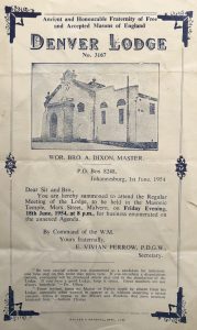 Denver Lodge meeting 1954
