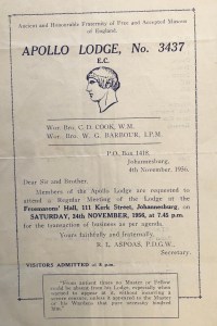 Apollo lodge pamphlet