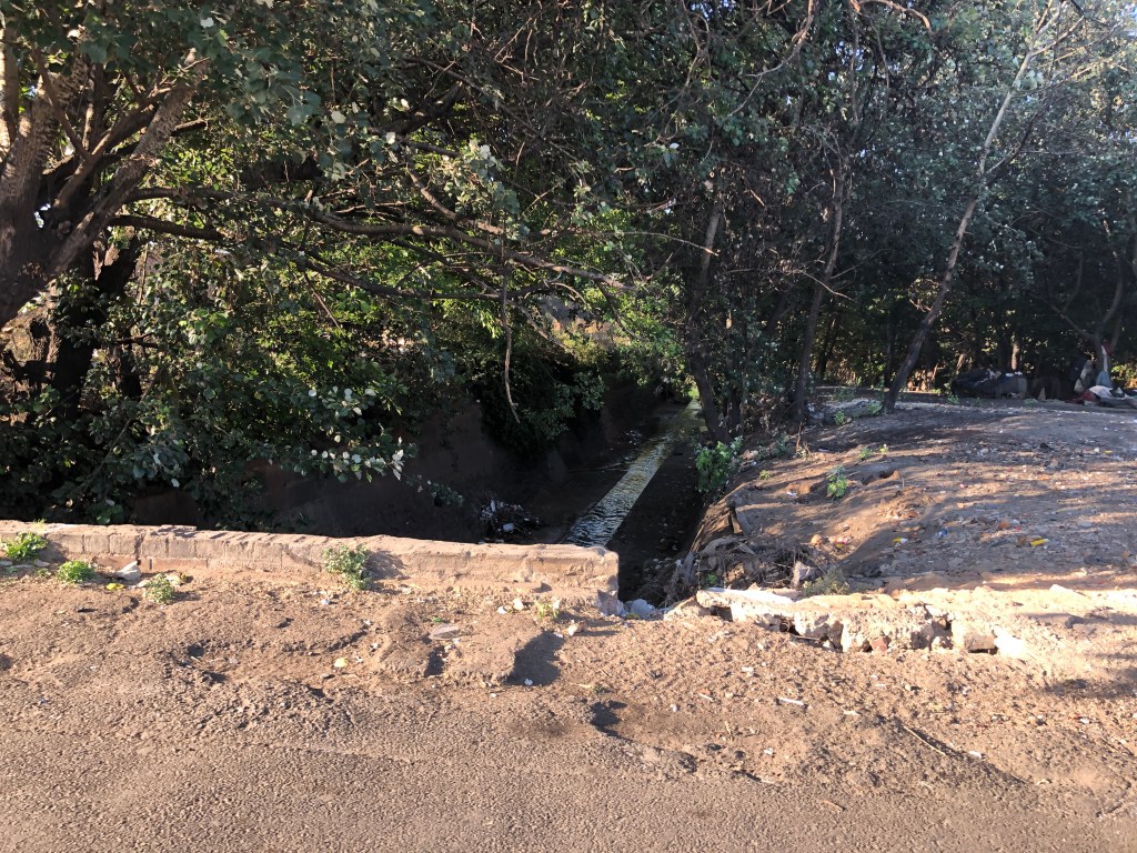 Fordsburg canalised section of spruit 2019