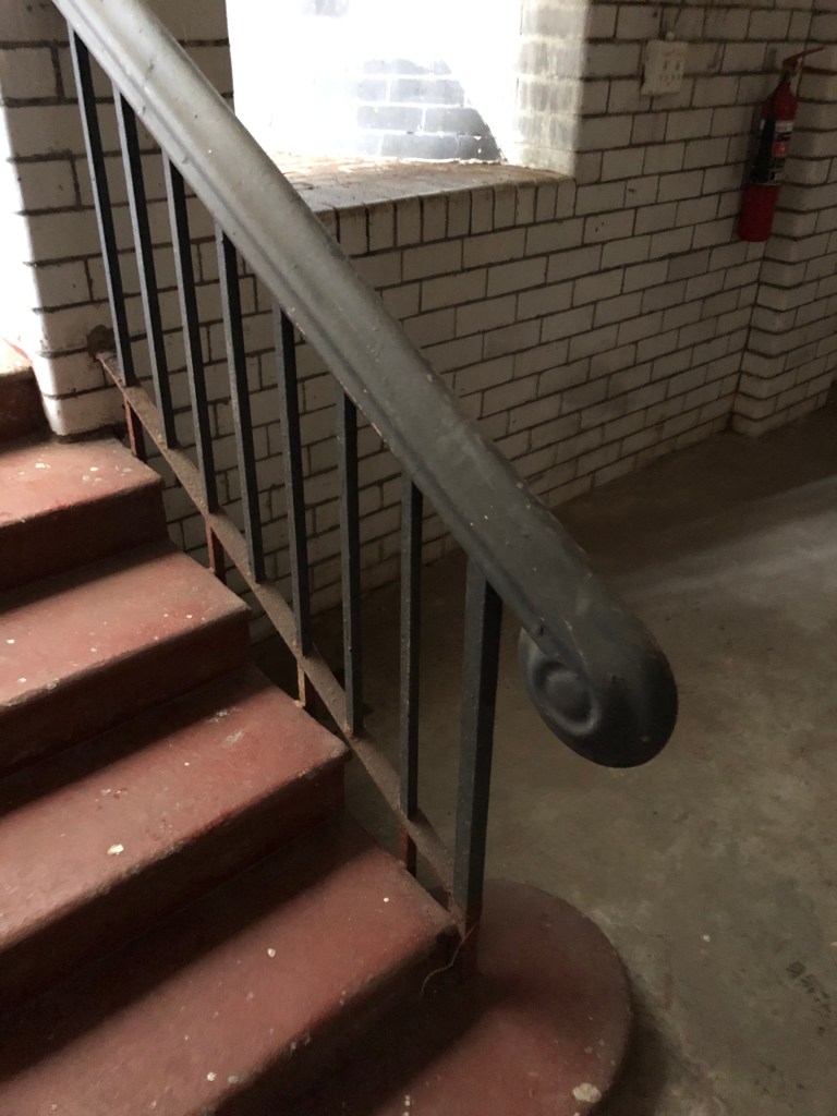 Stair details in the basement