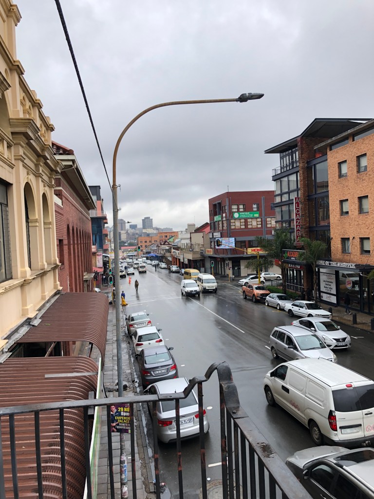Fordsburg hotel view from balcony