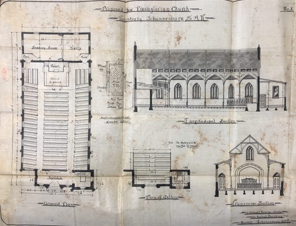 Presbyterian church Fordsburg main plan