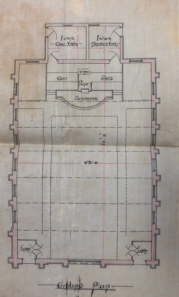 Wesleyan Church Forsdburg plan 1894