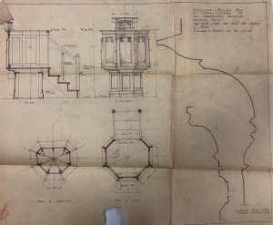 Drawings for the pulpit of the Wesleyan Church Ferreirastown
