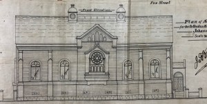 Fox Street Synagogue front elevation