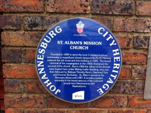 St. Alban's blue plaque 