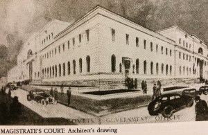 Magistrates court architect drawing