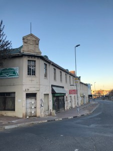 Tramway buildings facade